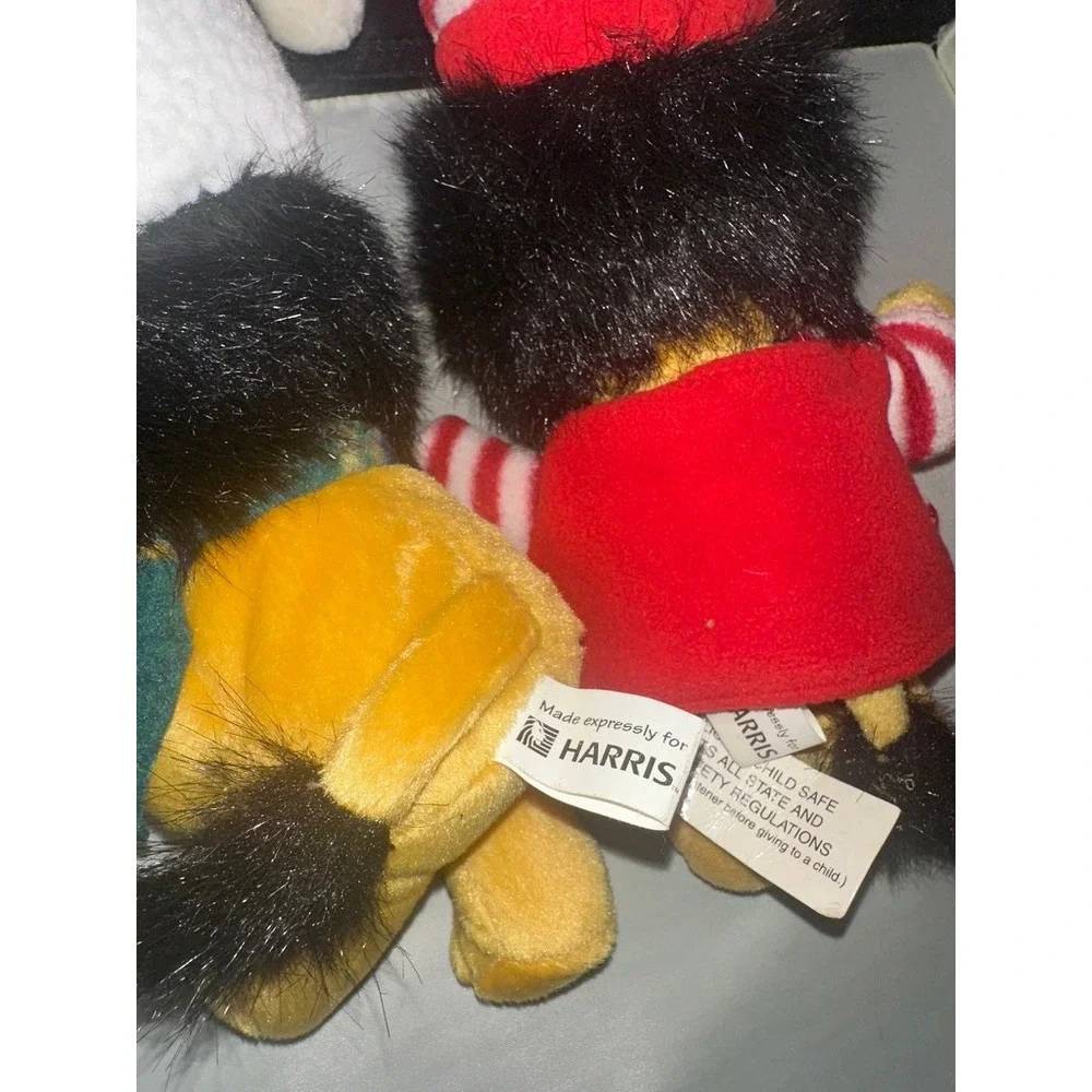 Vintage Harris Bank Hubert Lion Plush Set of 2 Mascot Toys 2007 2008 Animal Fair